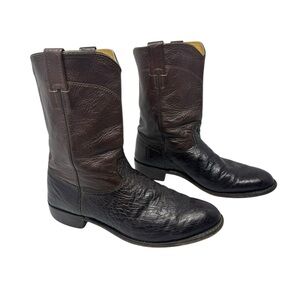 Cavender’s Brown Leather Western Cowboy Boots Pull-On 10 men’s